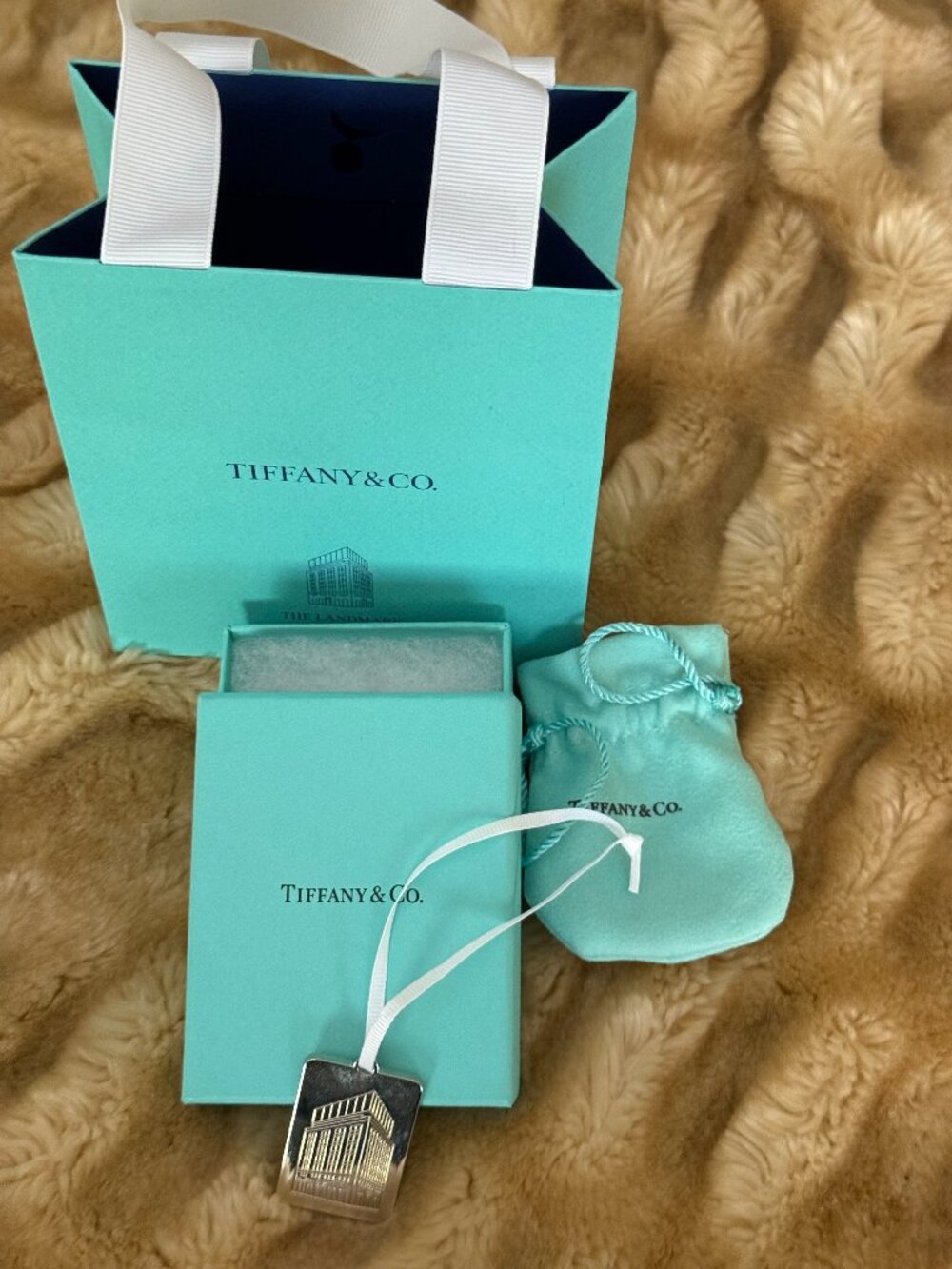 Tiffany packaging bundle with Landmark charm